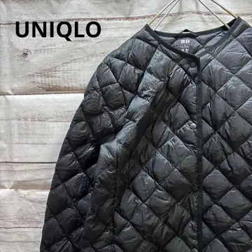 UNIQLO 울트라 라이트 다운 컴팩트 코트 다운 코트 노카라 블랙