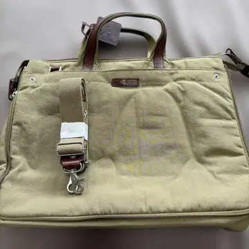 JASDF 프리미엄 택 포함 스탠드 러쉬 비즈니스 백 베이지