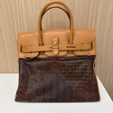 브라운 베이지 토트백