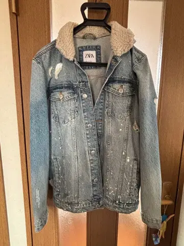 ZARA 데님 자켓 퍼 포함
