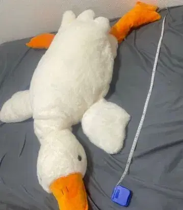 커다란 오리 모양 봉제 인형