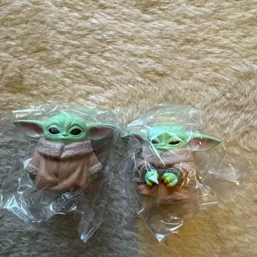 스타 워즈 만달로리안 그로구 소프트 비닐 퍼펫 마스코트 2개 세트