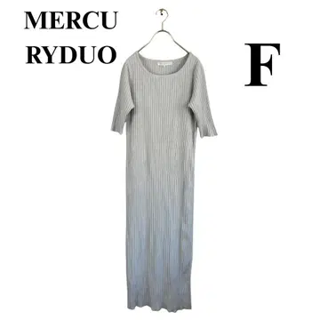 MERCURYDUO 오부 소매 롱 원피스 F