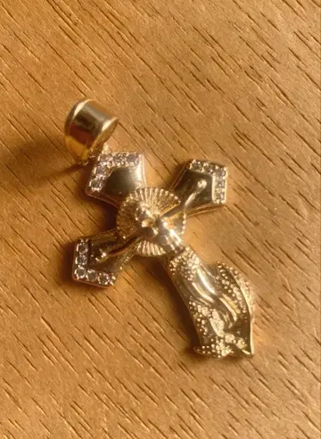 더 엠 주얼러스 골드 크로스 목걸이 그리스도