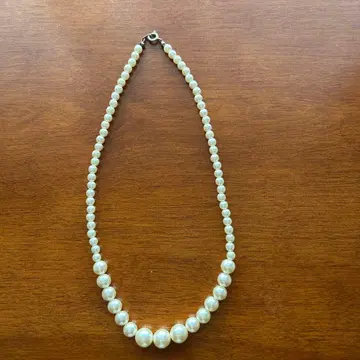 펄 목걸이 화이트