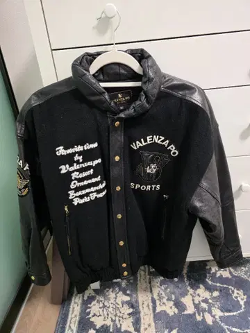 발렌자포 스포츠 가죽 자켓 블루종 충전솜 소가죽