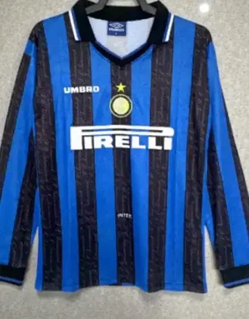 1997/98 인텔 밀라노 홈 레트로 긴팔 유니폼