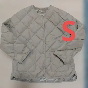 퍼프 테크 릴랙스 자켓 퀼팅 S 유니클로 베이지