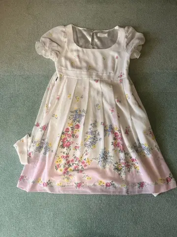 Feroux 플라워 프린트 반팔 원피스