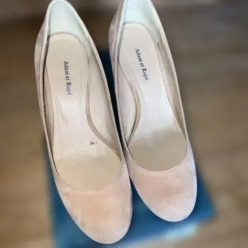 Adam et Rope 베이지 스웨이드 펌프스