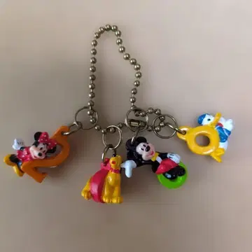 레어! 2000년 미키 미니 도날드 플루토 키링 세트