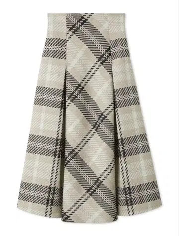snidel 스나이델 로빙 체크 롱 스커트 미들 스커트