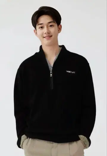 리버서블 플리스 자켓 블랙 베이지