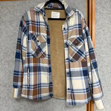 BAYFLOW 체크 무늬 보아 자켓