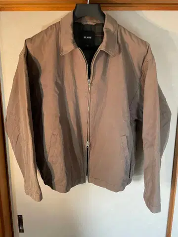 BEAMS 베이지 집업 자켓