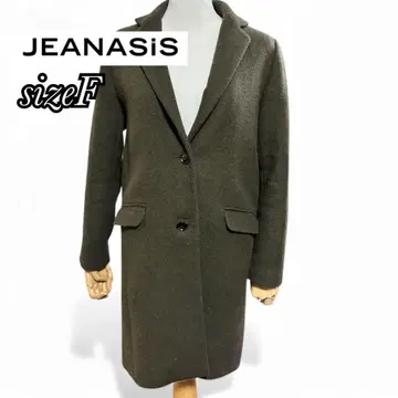 JEANASIS 올리브 그린 롱 코트 sizeF