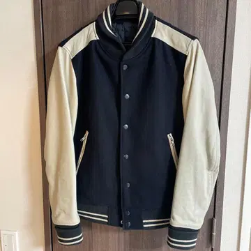 SHIPS 바시티 자켓 네이비/아이보리 M 사이즈