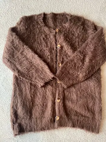 VIS 브라운 퍼 가디건 프리 사이즈