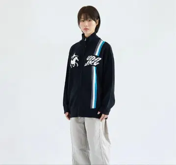 비디오 조키 승마 니트 집업