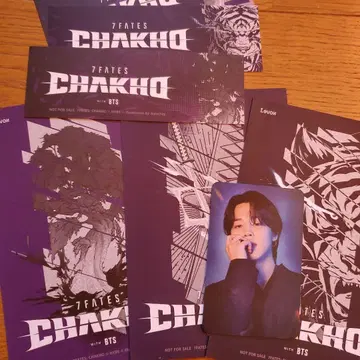 BTS 7FATES CHAKHO 태국 한정판 특전 트레이딩 카드 지민