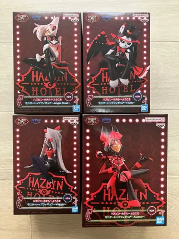 해즈빈 호텔에 오신 것을 환영합니다 모니터 탑 피규어 A 4체 세트