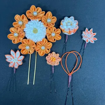 크레이프 원단 머리 장식 순수 실크 이중