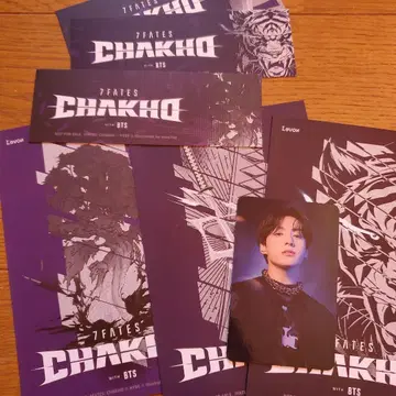 BTS 7FATES CHAKHO 태국 한정판 혜택 트레이딩 카드 정국