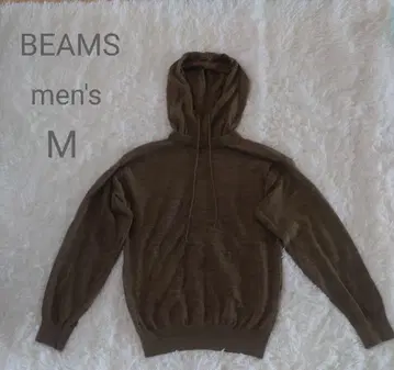 BEAMS 울 100% 후드티 니트 46 사이즈 일본제