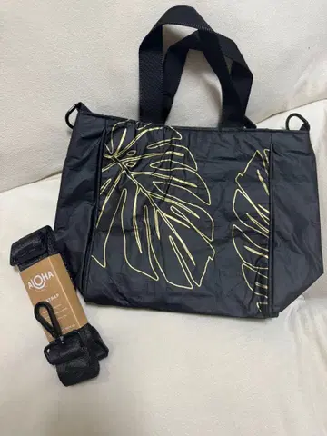 새상품 알로하 컬렉션 몬스테라 토트백 스트랩 세트