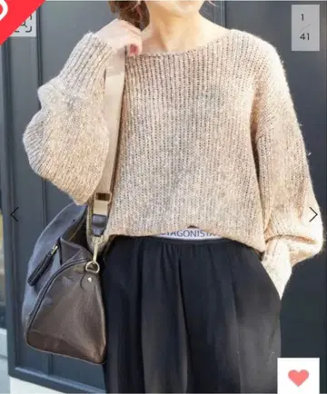 spick&span 로우 게이지 라메 니트 풀오버