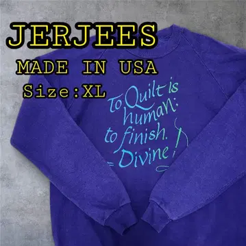 JERZEES 미국제 보라색 맨투맨 트레이닝복