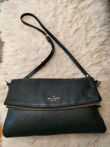 [ Kate spade ] 천연 가죽 2WAY 숄더백 블랙 수납력 있음