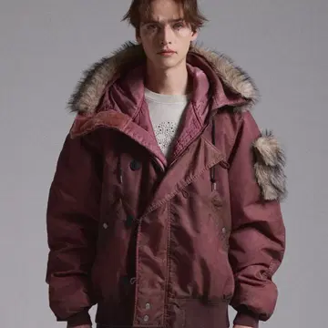 예약 [GRANCY] 퍼 포켓 디자인 페이드 N2B 자켓 컨디션 최상