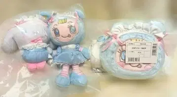 메조피아노 시나모롤 블루 베리에짱 마스코트 홀더 파우치 2개