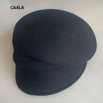 CA4LA 울 블랙 헌팅 캡 비대칭