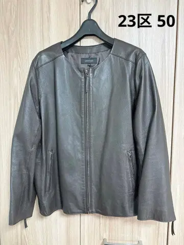 23구 빅 사이즈 50 가죽 자켓 양가죽 3L 4L