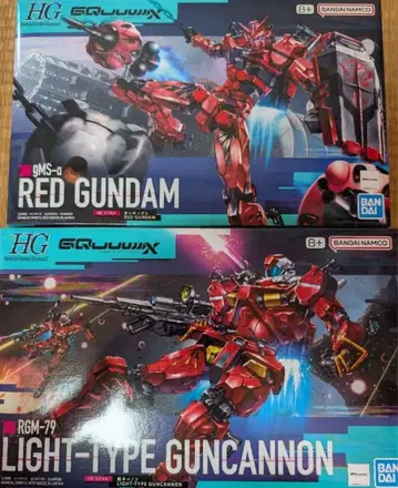 HG 빨간 건담 & 경캐논 세트 판매