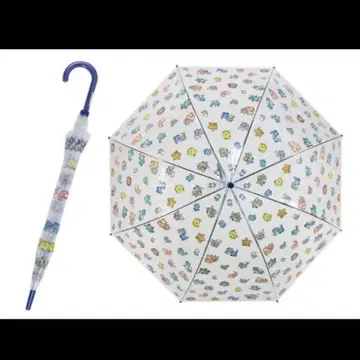 [ 새상품 ] 포켓몬스터 포켓몬 픽셀 아트 비닐 우산 물 타입