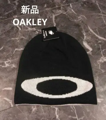 OAKLEY 리버서블 니트 모자 블랙 화이트