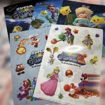 슈퍼 마리오 갤럭시 클리어 파일 세트 5매 세트