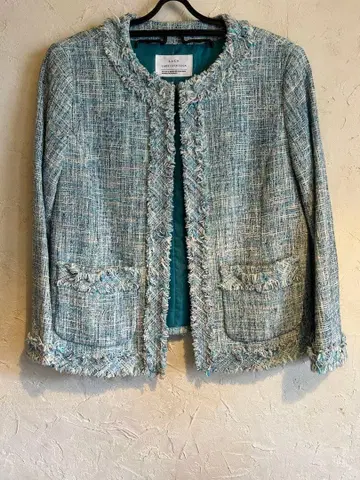 LADY LUCK LUCA 노카라 자켓 세레모니 트위드