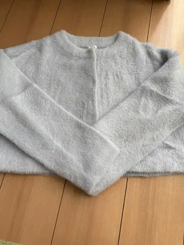 e/rm 버튼 가디건 긴팔 라이트 블루