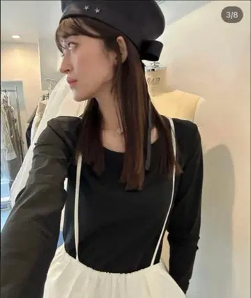 완판템 Bibiy FITTED TEE 미사용 새상품 블랙 티셔츠