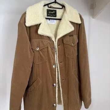 코듀로이 보아 자켓 L 브라운