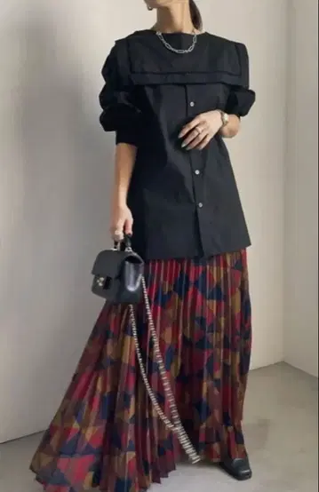 AMERI HEATHER RETRO SKIRT S 사이즈