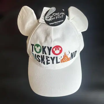 [택 포함] 디즈니 캡 화이트 귀 포함 미키