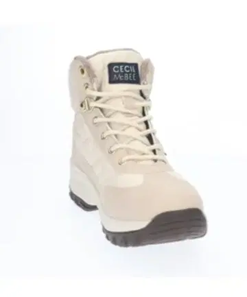 CECI McBEE 베이지 하이컷 스니커즈