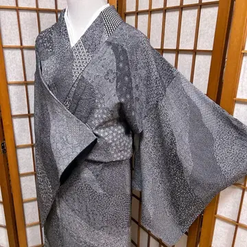 순수 실크 에도 코몬 [ 모노톤 ]