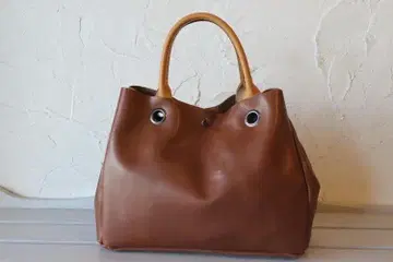 토트백 브라운  가죽 핸드메이드 남녀 공용 8232