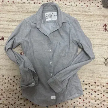 Frank & Eileen 그레이 플란넬 셔츠 XS